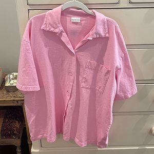 bryn Walker Pink Button-Down Pocket Shirt